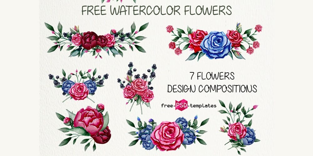 Free Watercolor Flowers