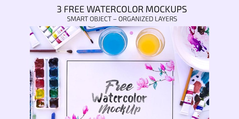 free watercolor elements