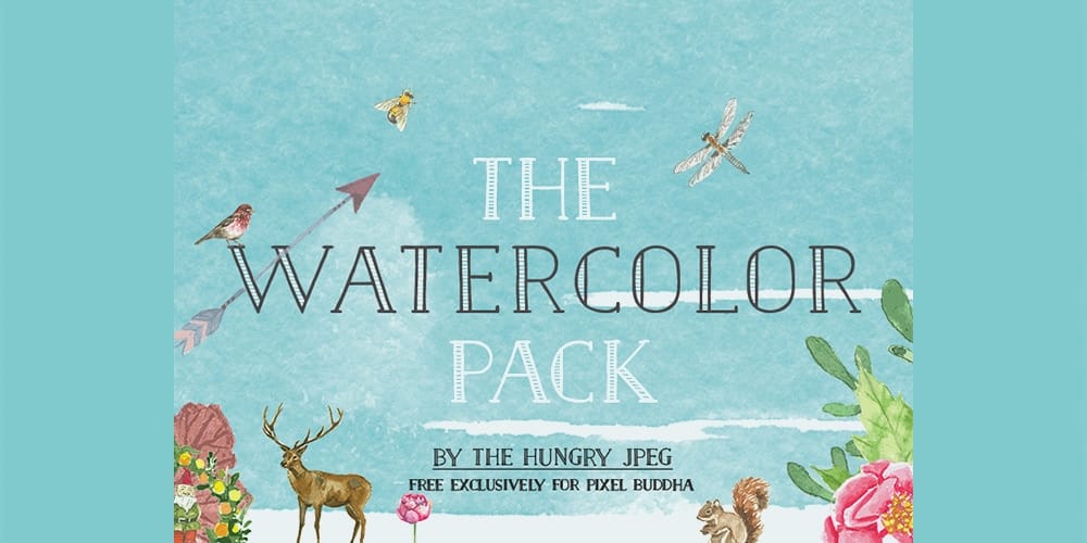 free watercolor elements