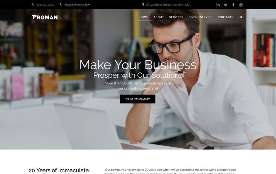 Proman - Business Multipurpose Modern Elementor WordPress Theme