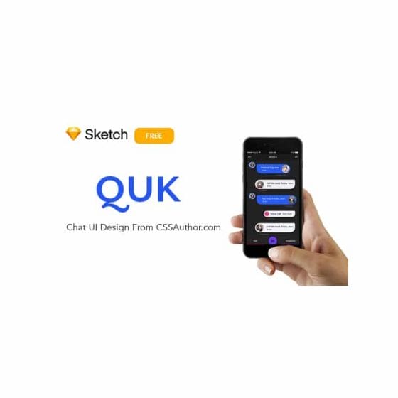QUK Chat UI Design ( Free Sketch UI Design ) 1