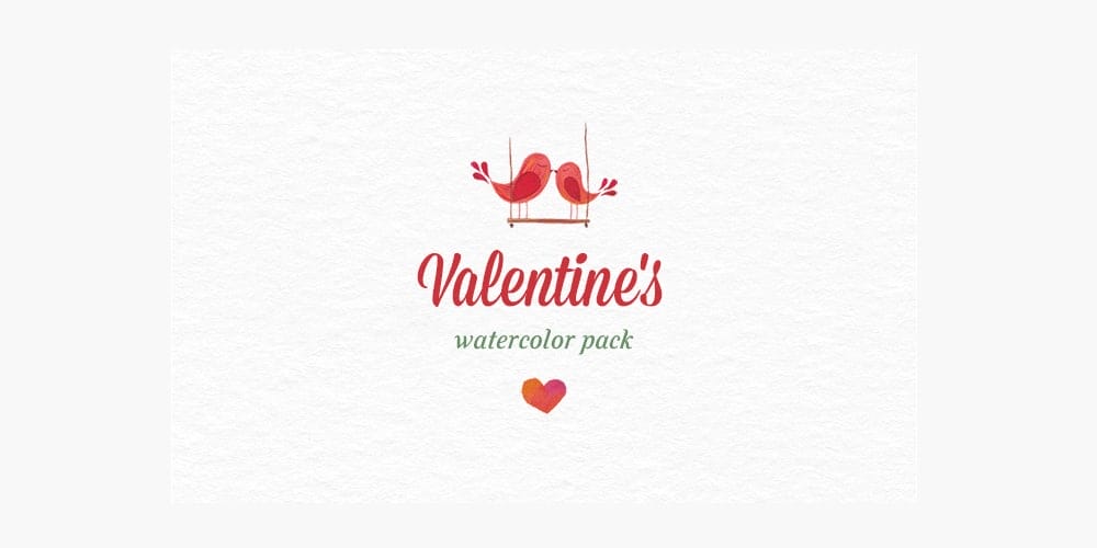 Valentine's Watercolor Pack