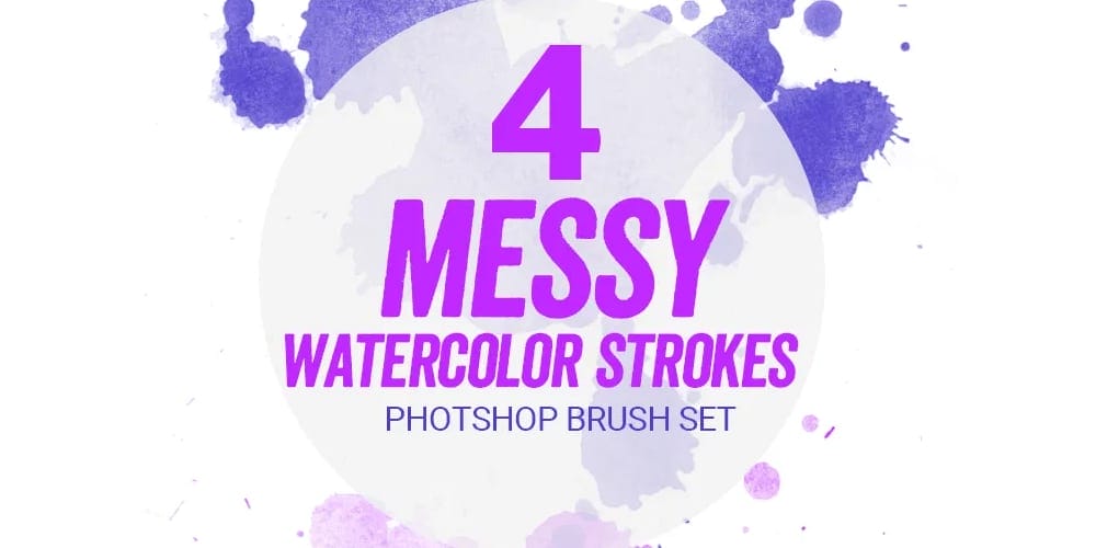 Watercolor Paint Strokes PS Brush Set