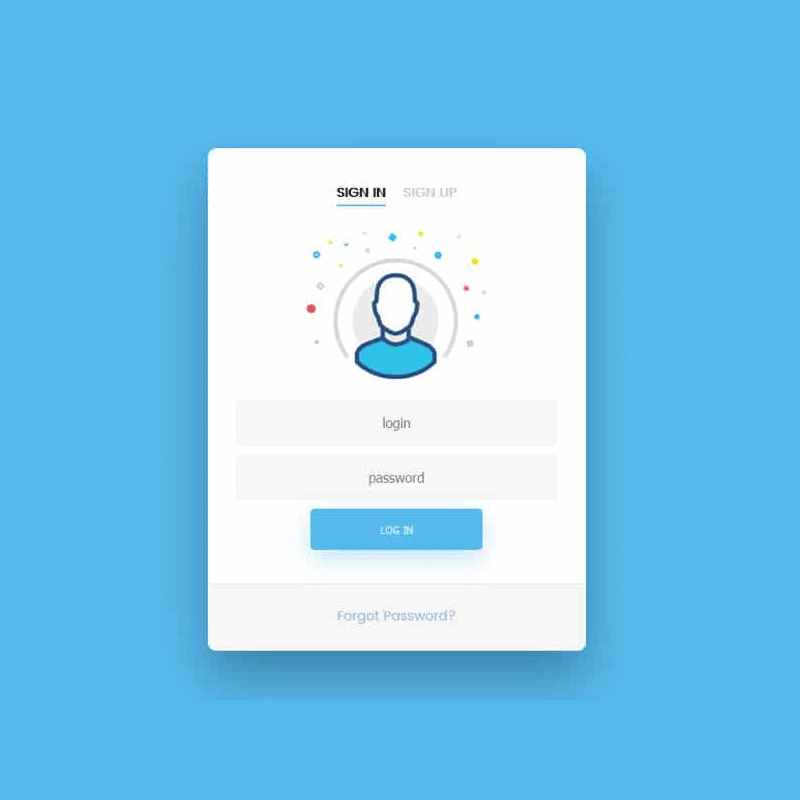 Free HTML5 And CSS3 Login Forms