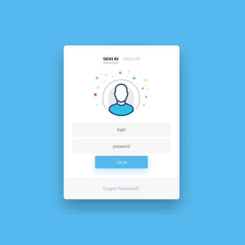 50+ Free HTML5 And CSS3 Login Forms