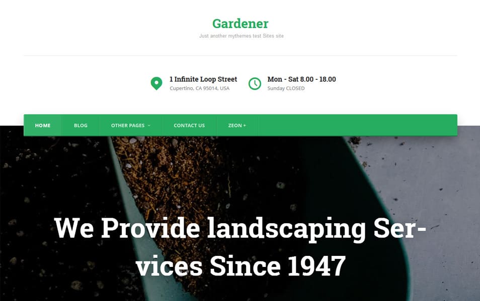Gardene Responsive WordPress Theme