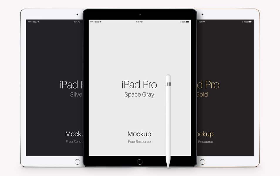 Psd iPad Pro Vector Mockup