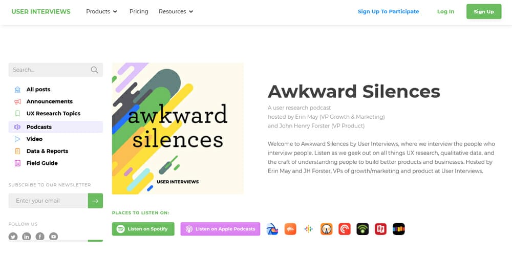 Best UI/UX Design Podcasts 53 Awkward Silences