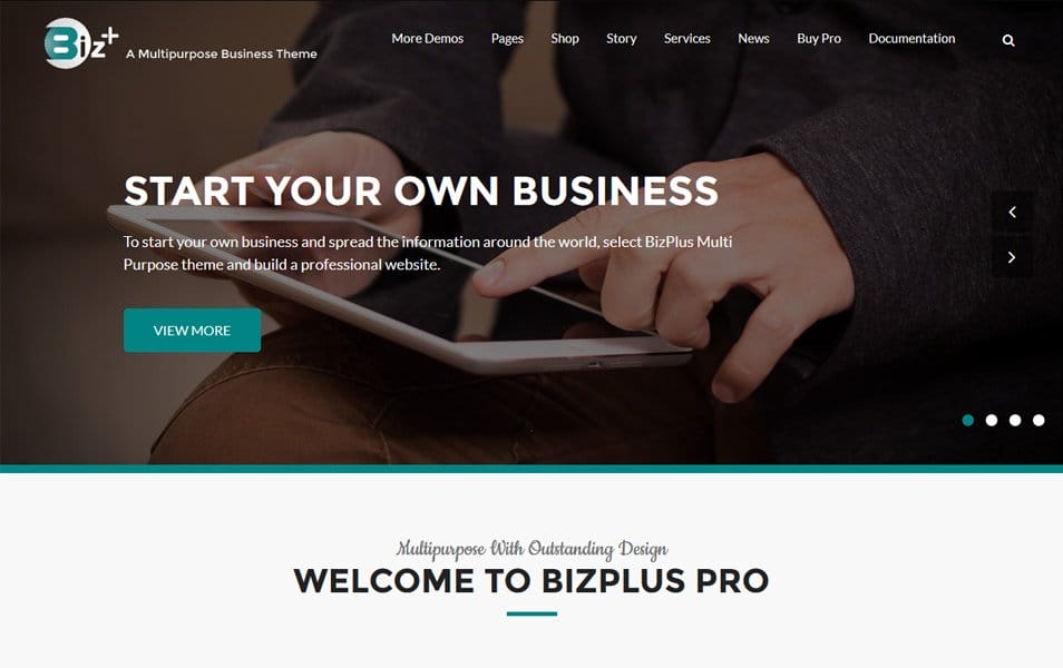 BizPlus Responsive WordPress Theme