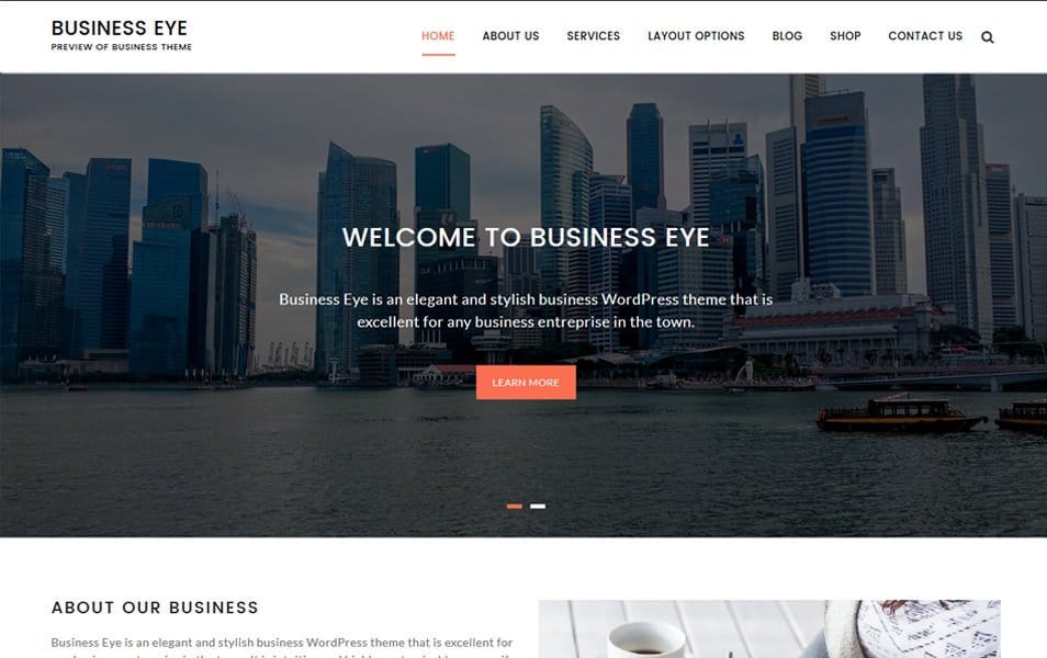 Business Eye Responsive WordPress Theme