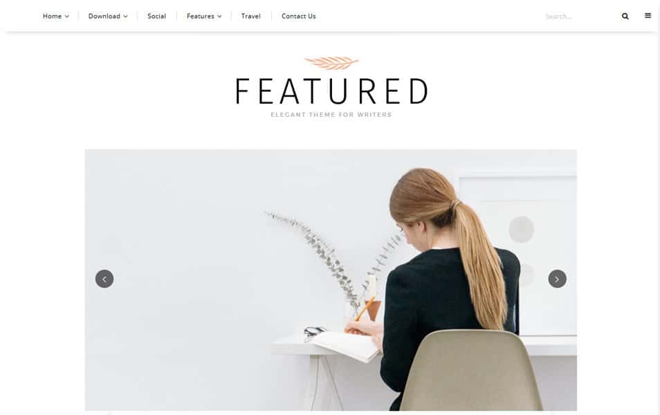 Featured Personal Blogger Template