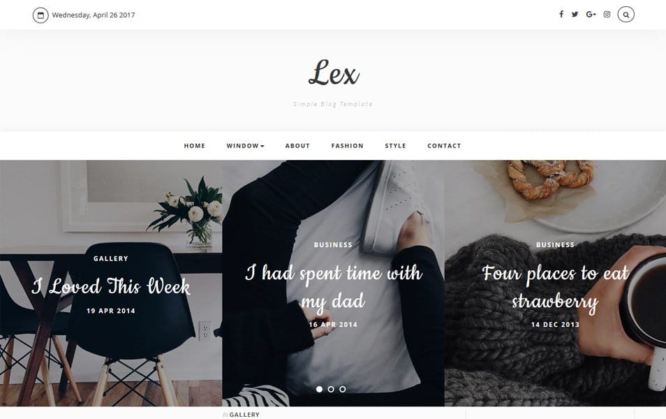 Lex Responsive Blogger Template