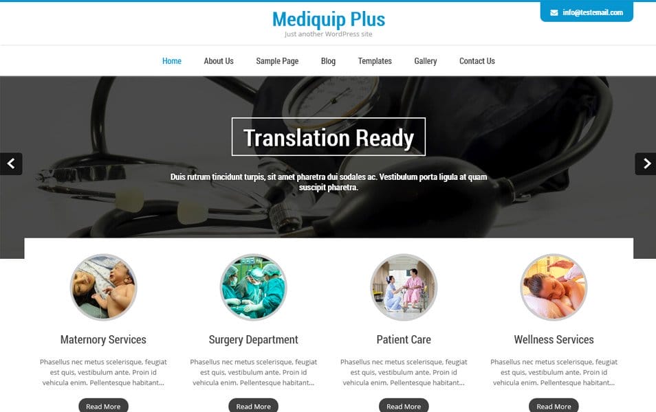 Mediquip Plus Responsive WordPress Theme