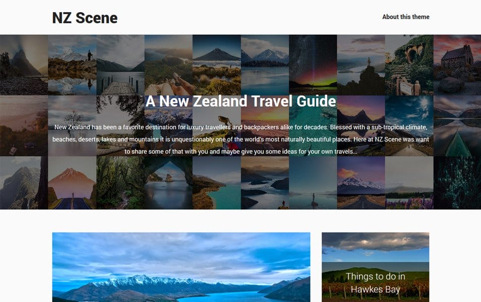 NZ Scene Responsive WordPress Theme