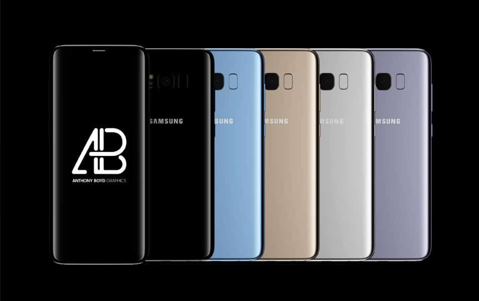 Samsung Galaxy S8 Plus Mockup PSD Vol.2