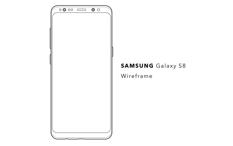 Samsung Galaxy S8 Wireframe