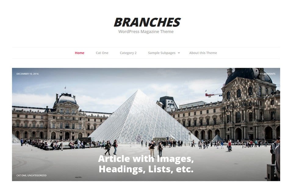 Branches Responsive WordPress Theme