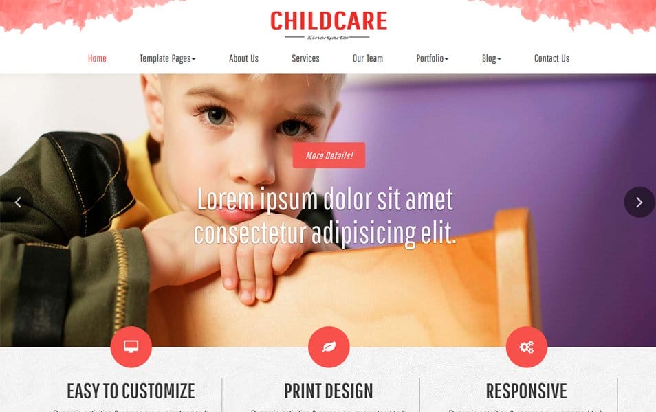 Childcare Responsive WordPress Theme