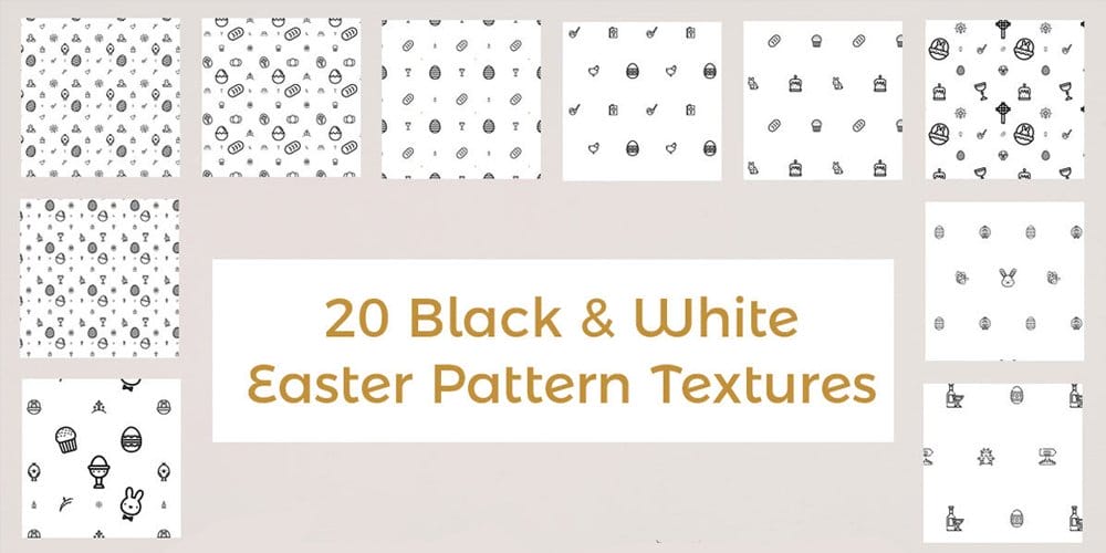 Free-Colorless-Easter-Pattern