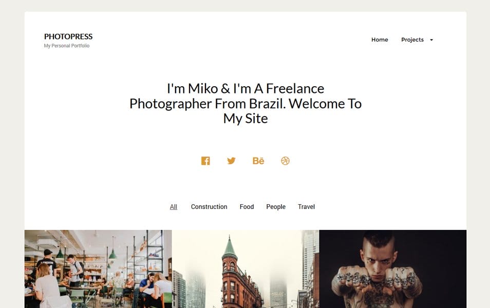 PhotoPress Responsive WordPress Theme