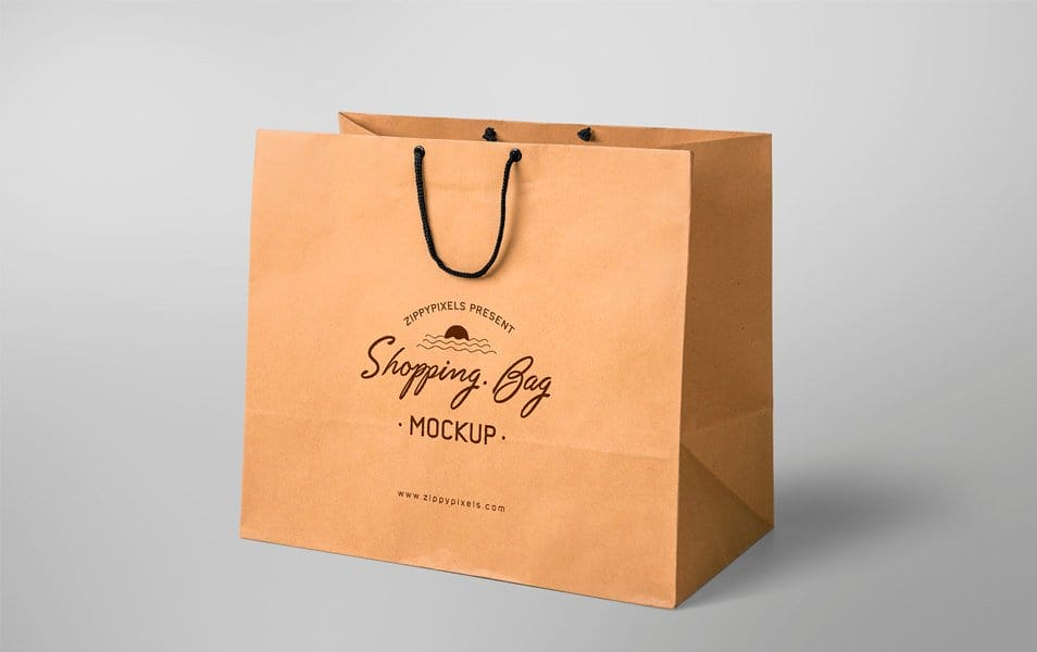 Simple Appealing Free Shopping Bag Mockup