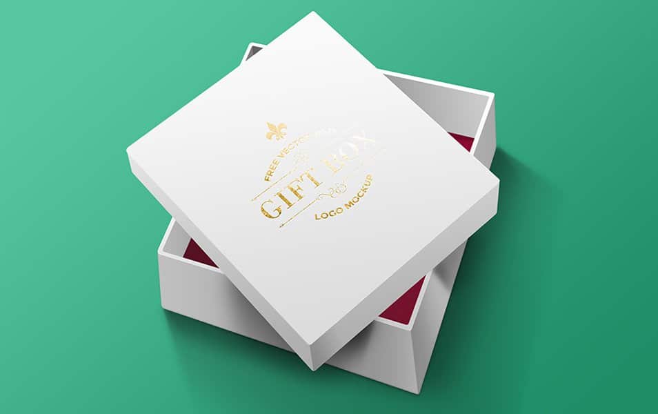 Free Gift Box PSD