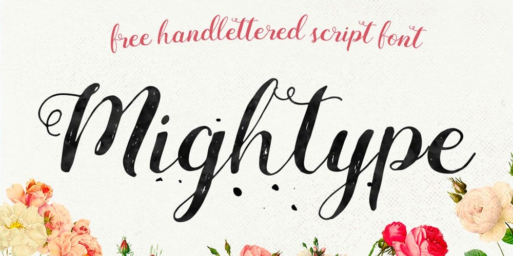 Mightype Handlettered Font