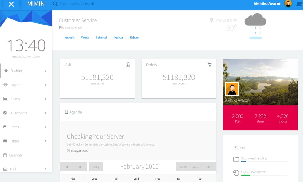 Miminium Admin Template