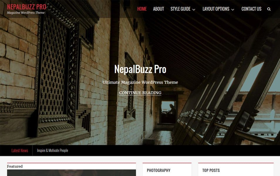NepalBuzz Responsive WordPress Theme
