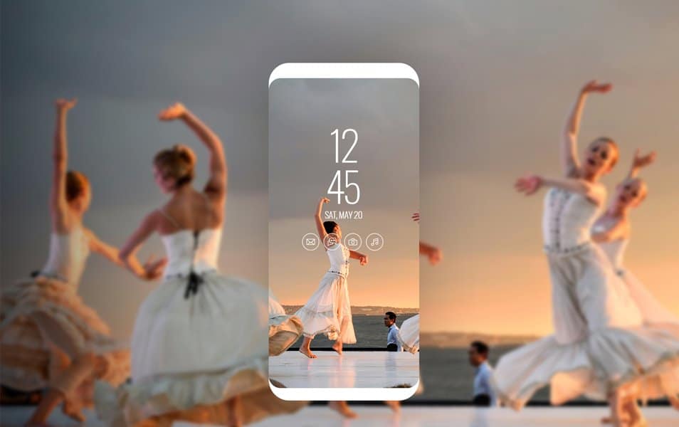 Samsung Galaxy S8 Screen mockup