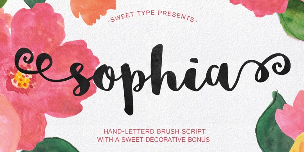 Sophia Brush Script Font