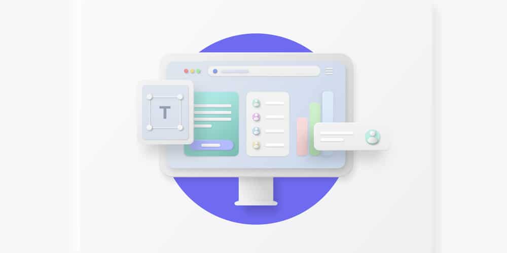 3D dashboard illustration