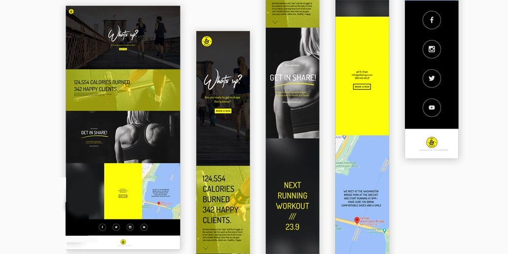 4 Min Workout  Website Template
