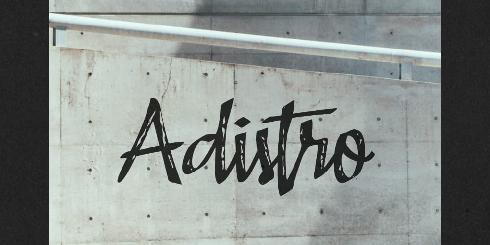 A Adistro Font