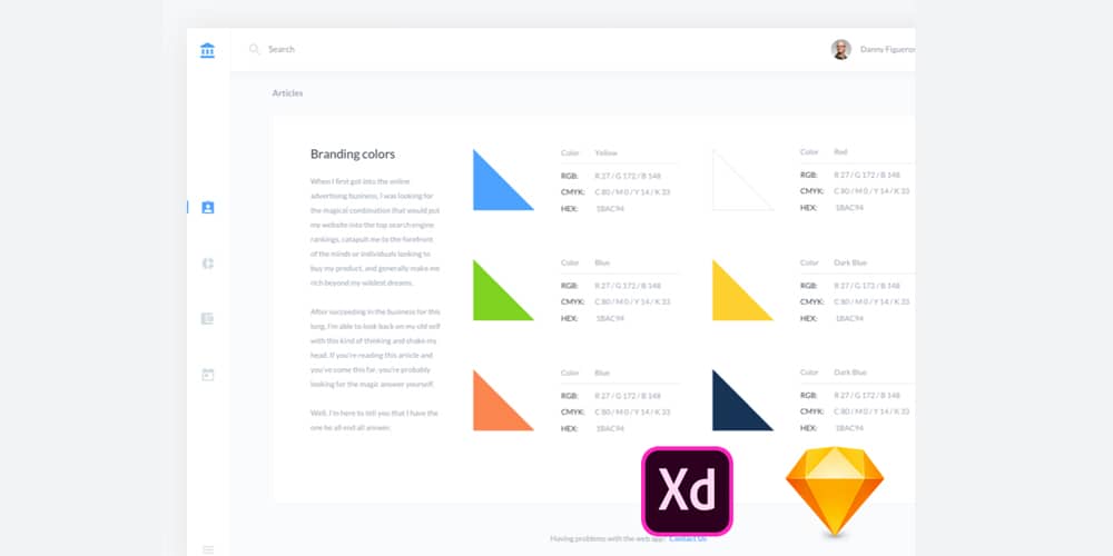 Adobe XD Dashboard Templates