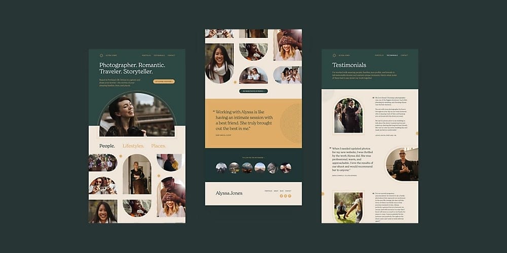 Adobe XD portfolio templates