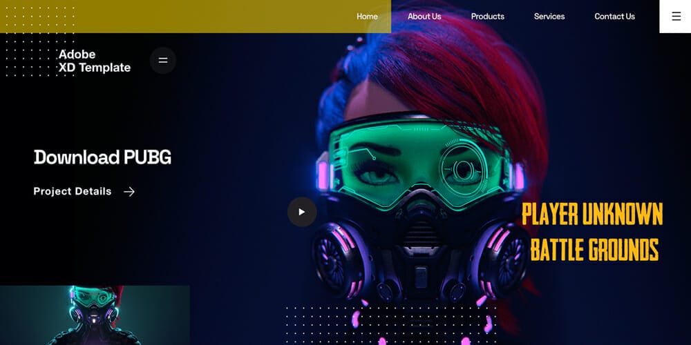 Animated Adobe xd Template