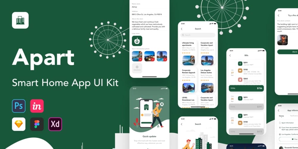 Apart Smart Home App UI Kit