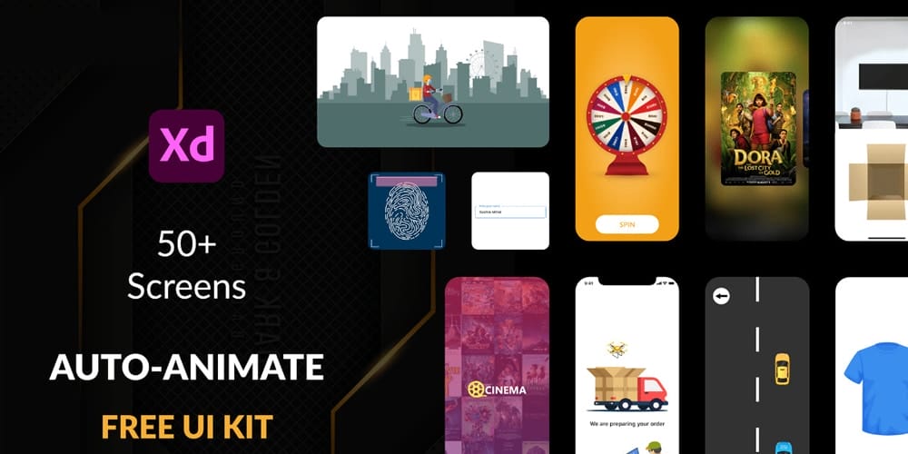 Auto Animate XD UI Kit