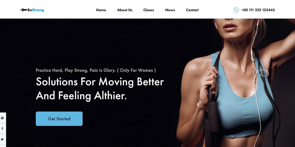 Bestrong Fitness Web Template