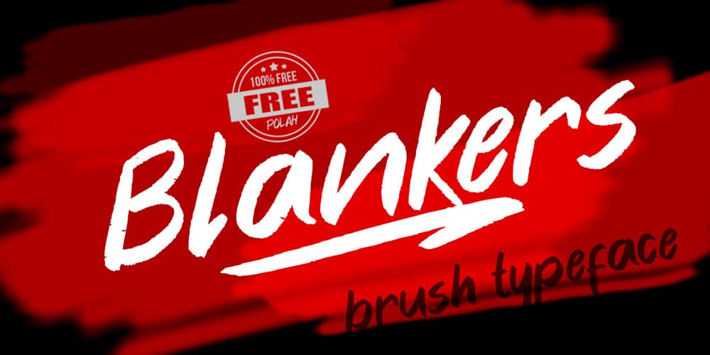Blanker Brush Typeface