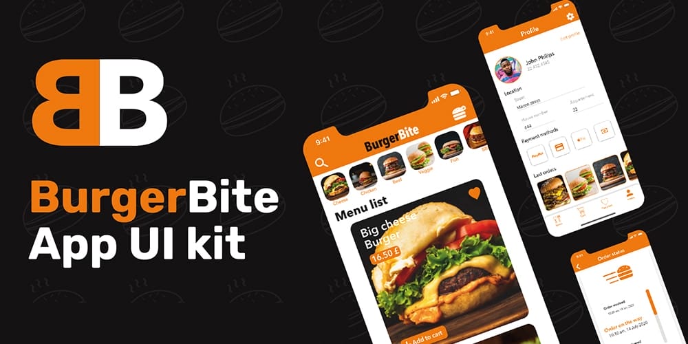 BurgerBite App UI kit