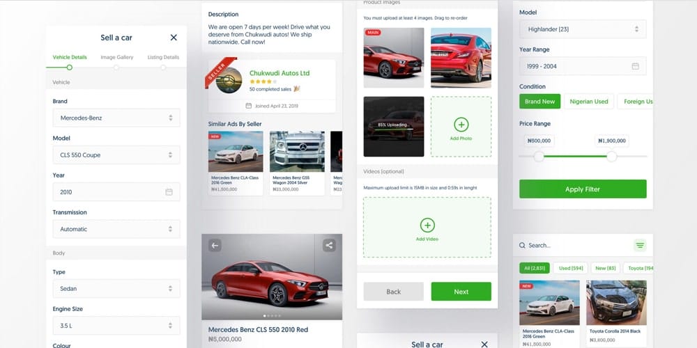Car Shop UI Template