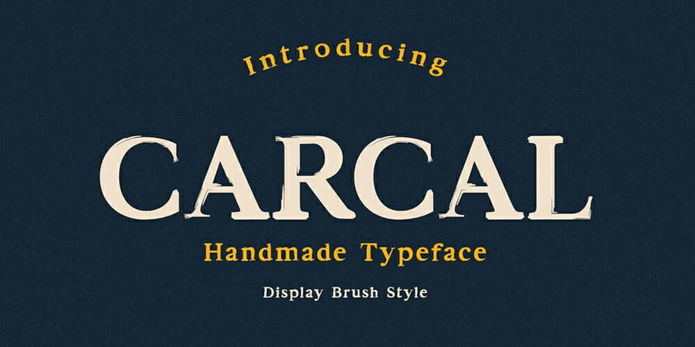 Carcal Brush Font