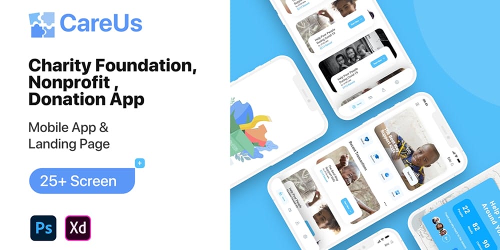 CareUS Charity UI Kit