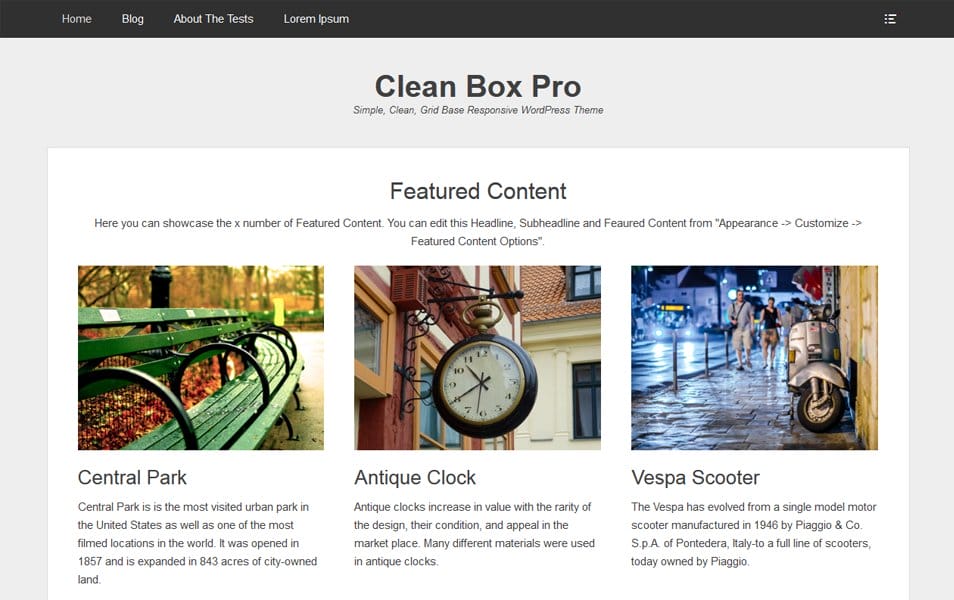 25+ Best Free Masonry Grid Style WordPress Themes 2022 22 Clean Box