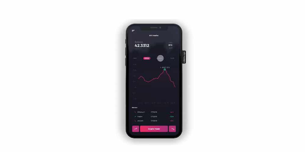 Crypto Wallet Chart Animation