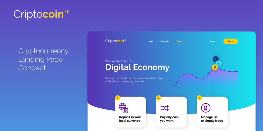 Cryptocoin Landing Page