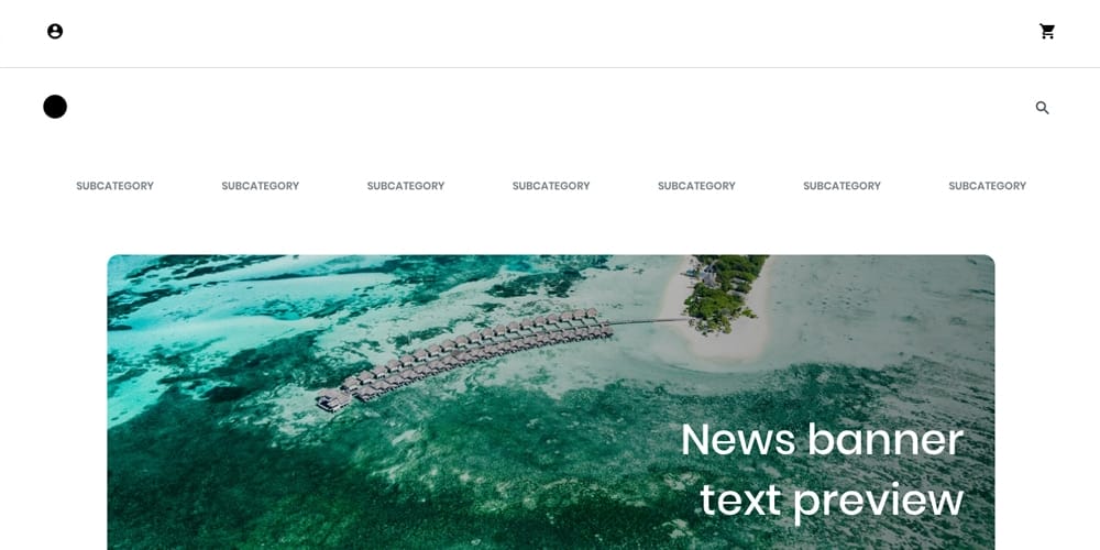 Custom eCommerce XD Web Template