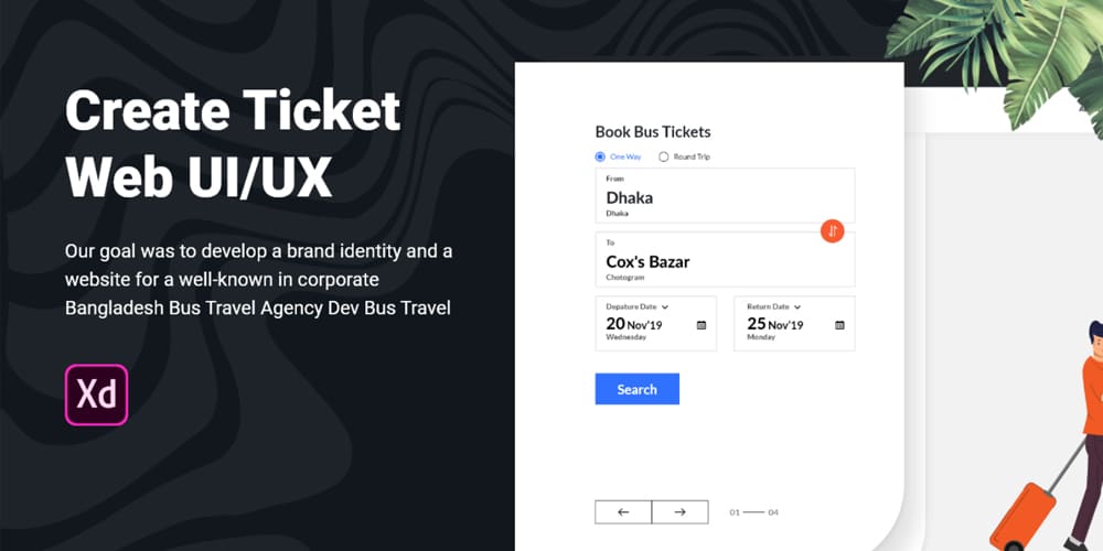 Dev Bus Ticket Web UI